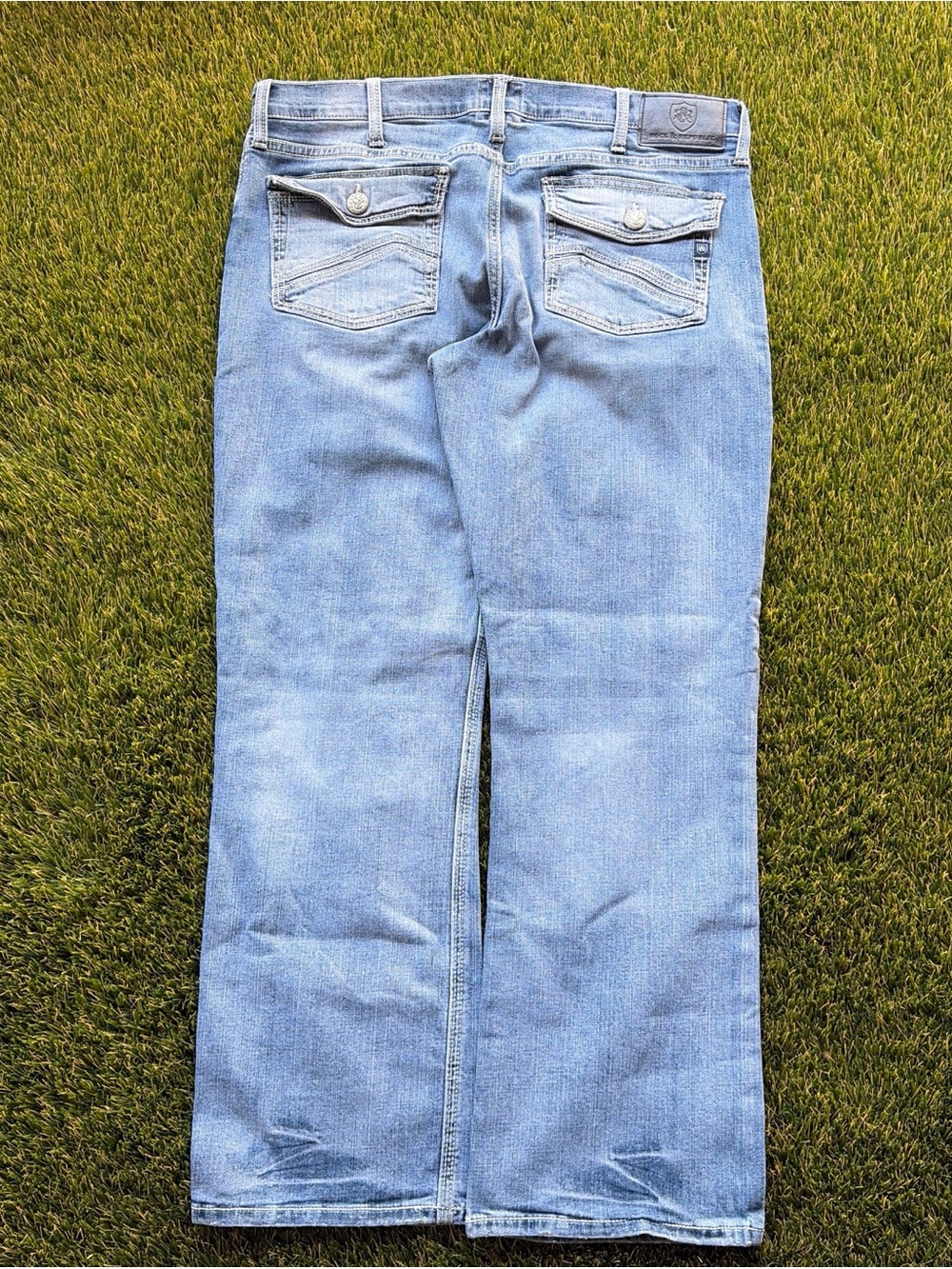 Rock & Republic Bootcut Medium Wash Distressed Jeans